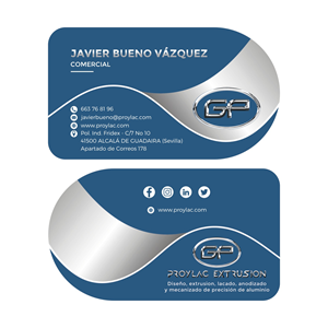 Tarjetas de visita para empresa de aluminio | Business Card Design by cjssan