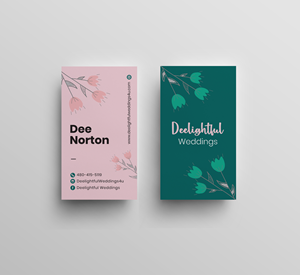 Business Card Design by JK18 for Deelightful Weddings | Design #28893166