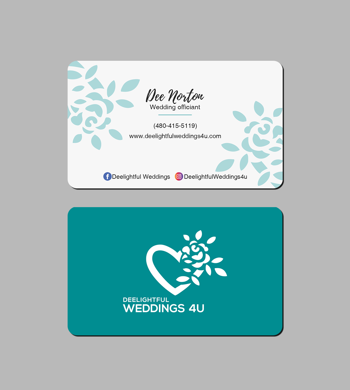 Business Card Design by Creations Box 2015 for Deelightful Weddings | Design #28895302