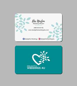 Business Cards Deelightful Weddings | Business Card Design by Creations Box 2015