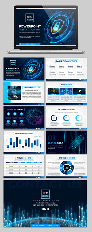 Web3academia corporate powerpoint | PowerPoint-Design von SAI DESIGNS