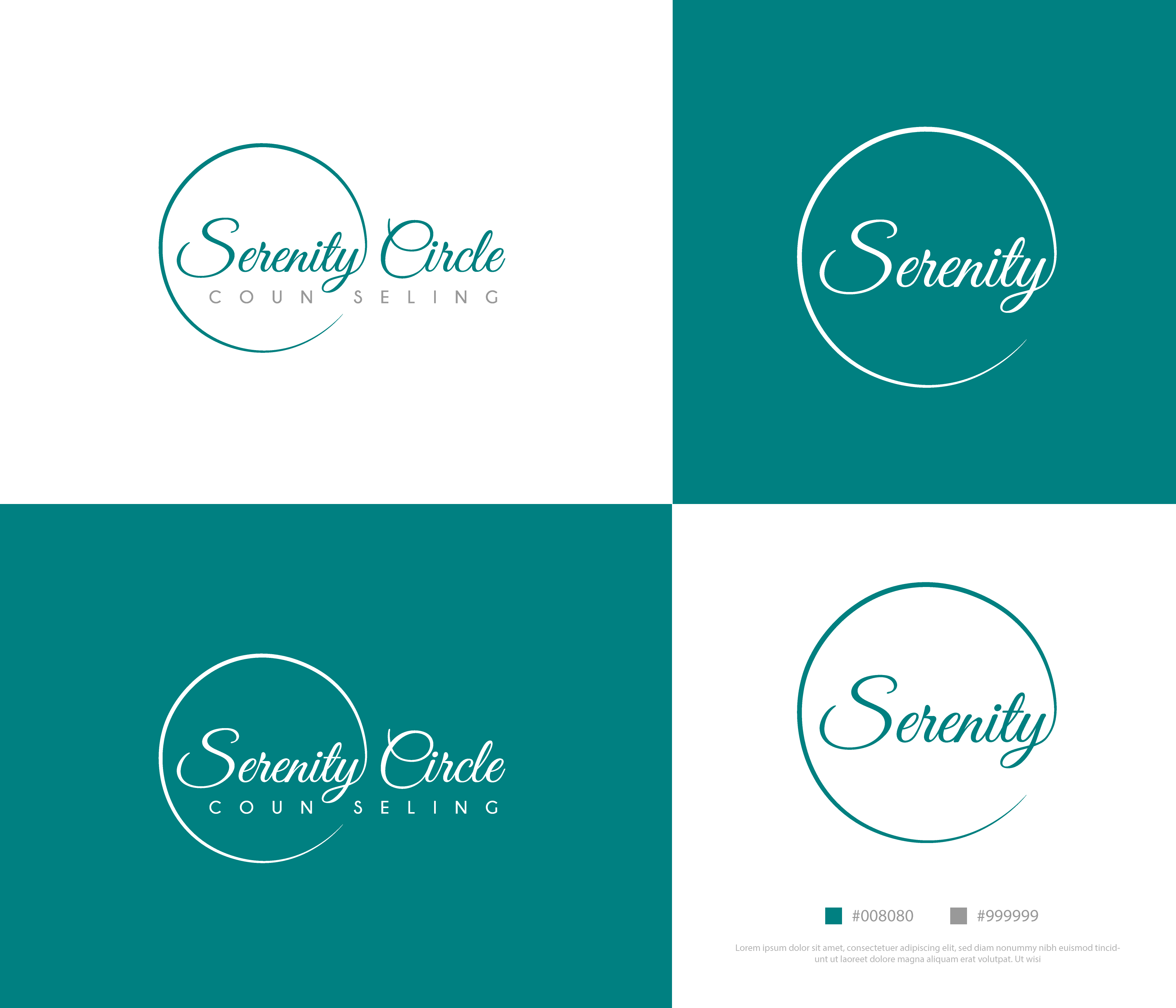 Logo-Design von Min2 für Serenity Circle Counseling | Design #28916601