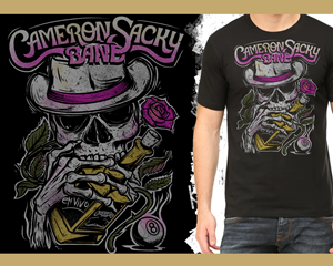 The Cameron Sacky Band | T-shirt Design by Falih A