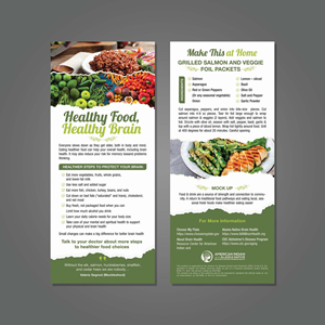 Healthy Food Healthy Brain Rack Card | Flyer Design by aspiremedia