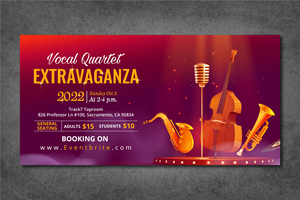 VoCal Quartet Extravaganza | Flyer Design by artbitin