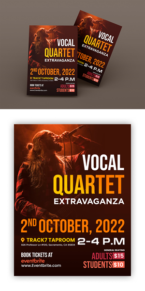 VoCal Quartet Extravaganza | Flyer Design by ZeneFashions