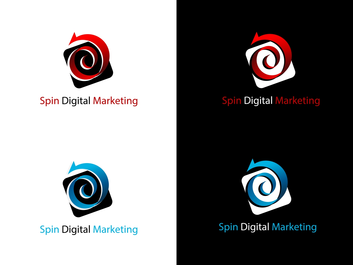 Logo Design by TotalGraphics for SPIN Digital Marketing | Design #3079015