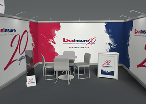 Design of an image for use at trade shows ad expos | Messestand-Design von artbitin