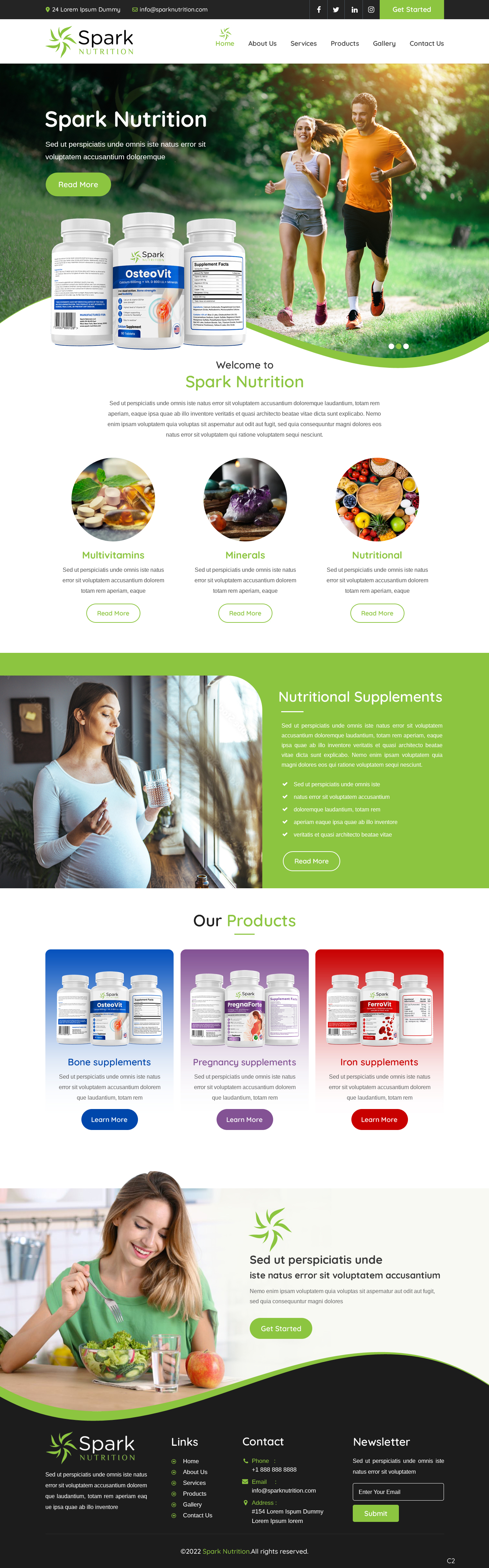 Web Design by pb for Spark Nutrition | Design #28955318