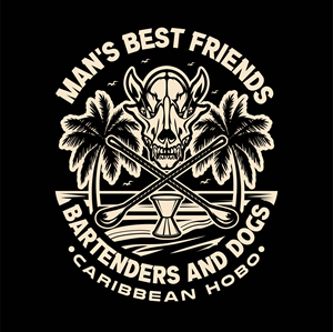 Man's best Friend's......Bartenders & Dogs | T-shirt Design by ARTchemist