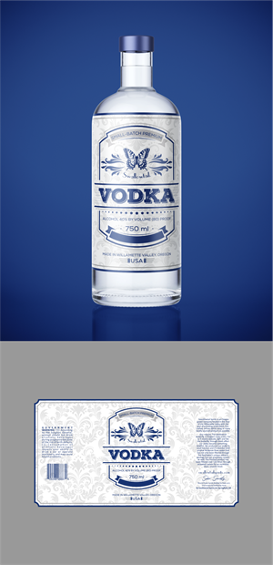 Swallowtail Vodka label redesign | Etikett-Design von Jose Loaiza