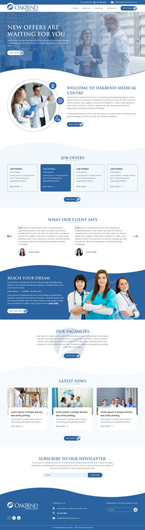 Website Landing Page for Medical Recruitment | Landing Page-Design von rightway