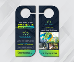 Door hanger style flyer | Flyer Design by artbitin