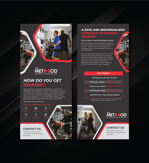 The Method Personal Training Studio Information Card | Flyer-Design von artbitin