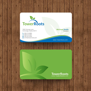 Business Card Design for TowerRoots (Farming Devices) | Business Card Design by chandrayaan.creative