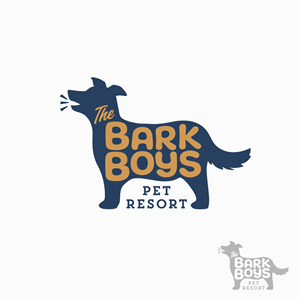 The Bark Boys (Big Text) and Pet Resort(smaller text) | Logo Design by design.picnic