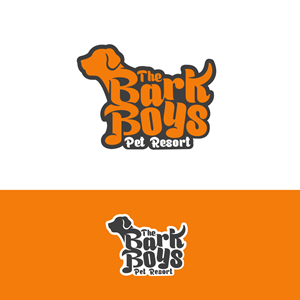 The Bark Boys (Big Text) and Pet Resort(smaller text) | Logo Design by PsyPen