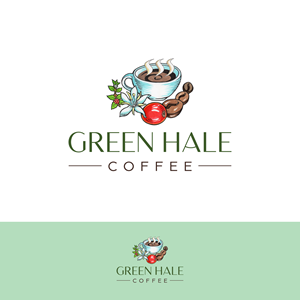 Green Hale Coffee | Logo-Design von Peroni