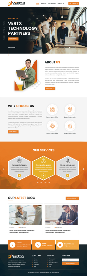 Vertx Technology Partners - Strategic IT Services Consultancy Web Design! | Web Design by James 144