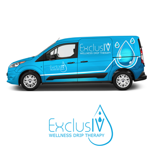 ExclusIV Wellness Drip Therapy Mobile IV vehicle wrap | Car Wrap Design by Choky Art