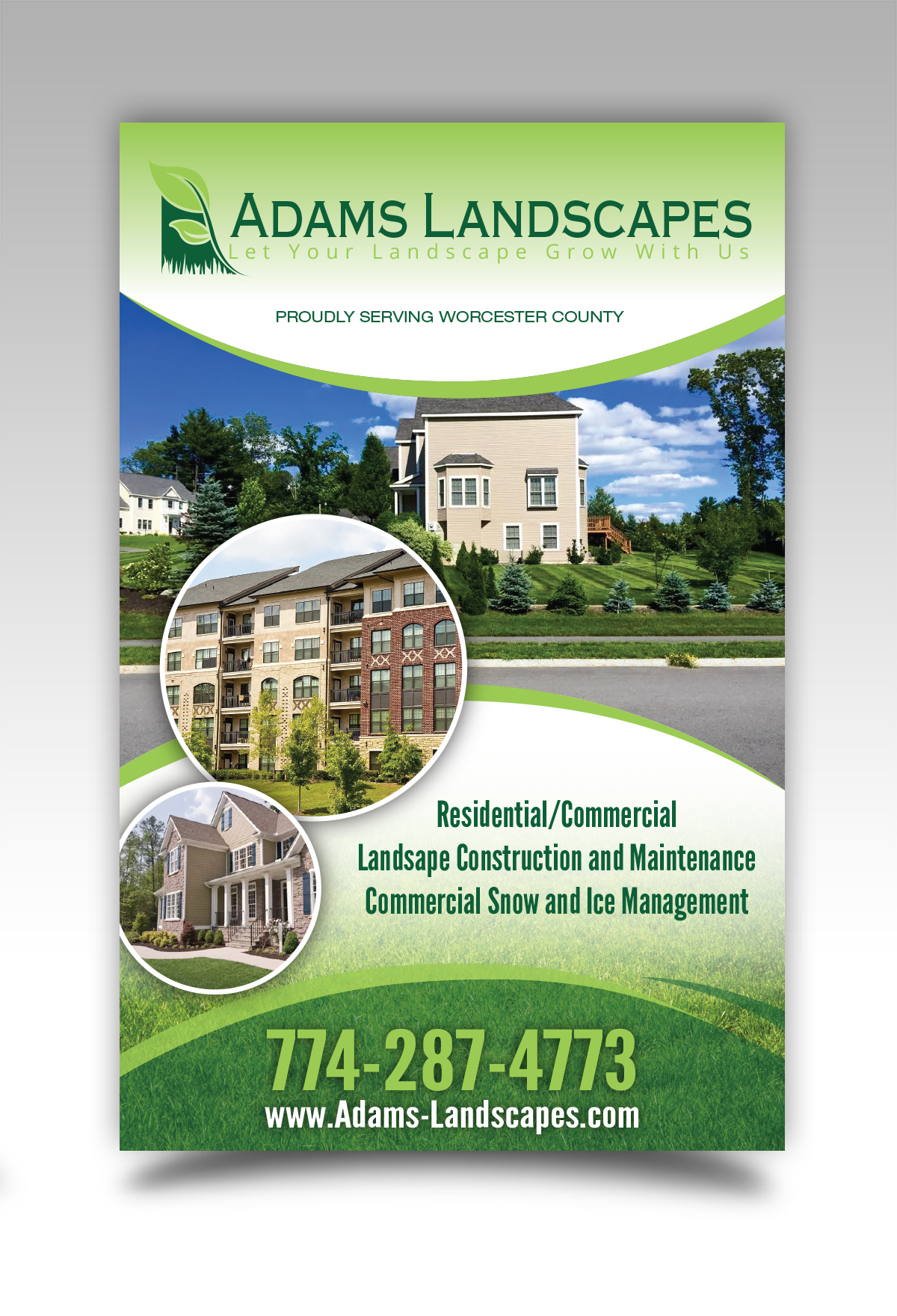 Flyer-Design von ProGravix für Adams Landscapes, LLC | Design #29053426