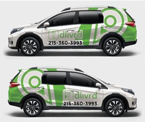 dlivrd - White Label Delivery Service | Car Wrap Design by Shumaila Kiran