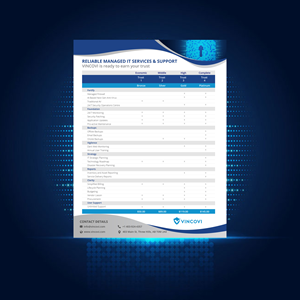 Flyer Design by CreativeTrends for VINCOVI Technology Solutions Inc | Design #29061781