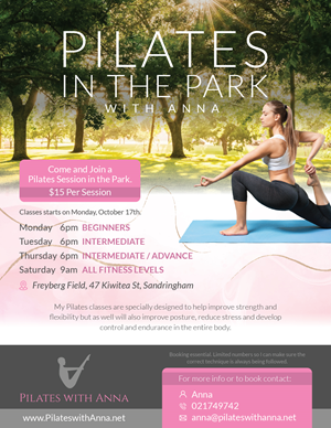 Flyer Design by Mikai!13 for Pilates with Anna | Design #29128415