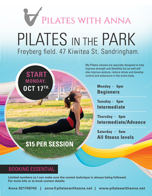 Flyer Design by uk for Pilates with Anna | Design #29081895