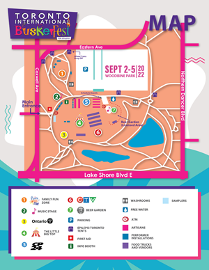 Street Performer Festival  Site  Map | Grafik-Design von Fajr.