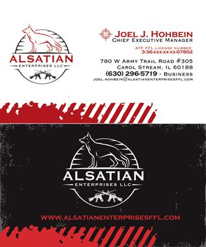 Alsatian Enterprises LLC - Business Cards | Visitenkarten-Design von Hecko