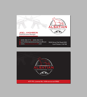 Alsatian Enterprises LLC - Business Cards | Visitenkarten-Design von Creations Box 2015