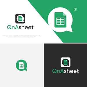 It does not have to have any text, but could have QnAsheet (or similar as discussed above) | Logo Design by RKsharma