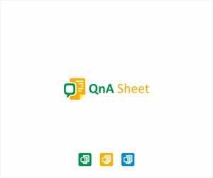 It does not have to have any text, but could have QnAsheet (or similar as discussed above) | Logo Design by Logocraft