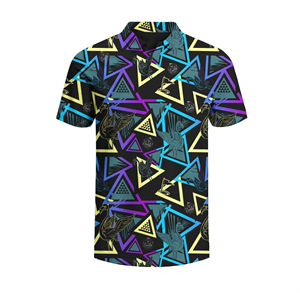 Fun loud polo design with retro/ abstract shapes and elements. | T-shirt Design by CREARTIVE