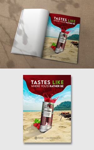 Concept Ad design for Tasmanian Canned Cocktail | Photoshop-Design von ZeneFashions