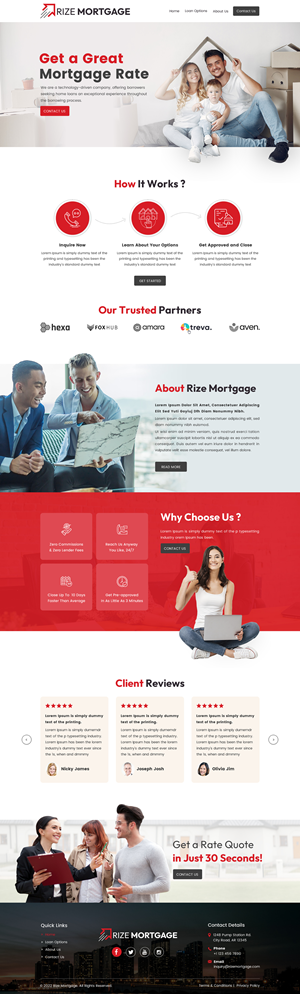 Logo & Responsive Website Design for Mortgage Company | Web Design by Sbss