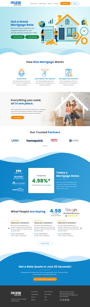 Logo & Responsive Website Design for Mortgage Company | Web Design by Atom