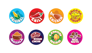 Flavour Sticker Designs Required | Sticker Design by Fajr.