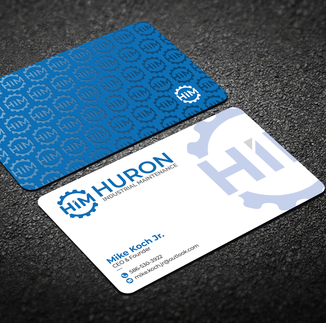 Business Card Design by Graphixpointt for Huron Industrial Maintenance  | Design #29176205