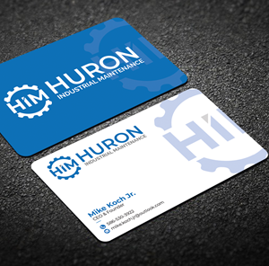 Business Card Design by Graphixpointt for Huron Industrial Maintenance  | Design: #29176208