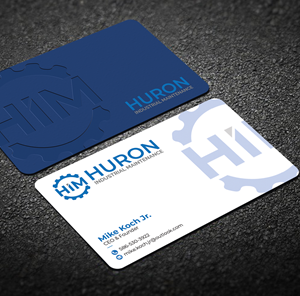 Business Card Design by Graphixpointt for Huron Industrial Maintenance  | Design: #29177390