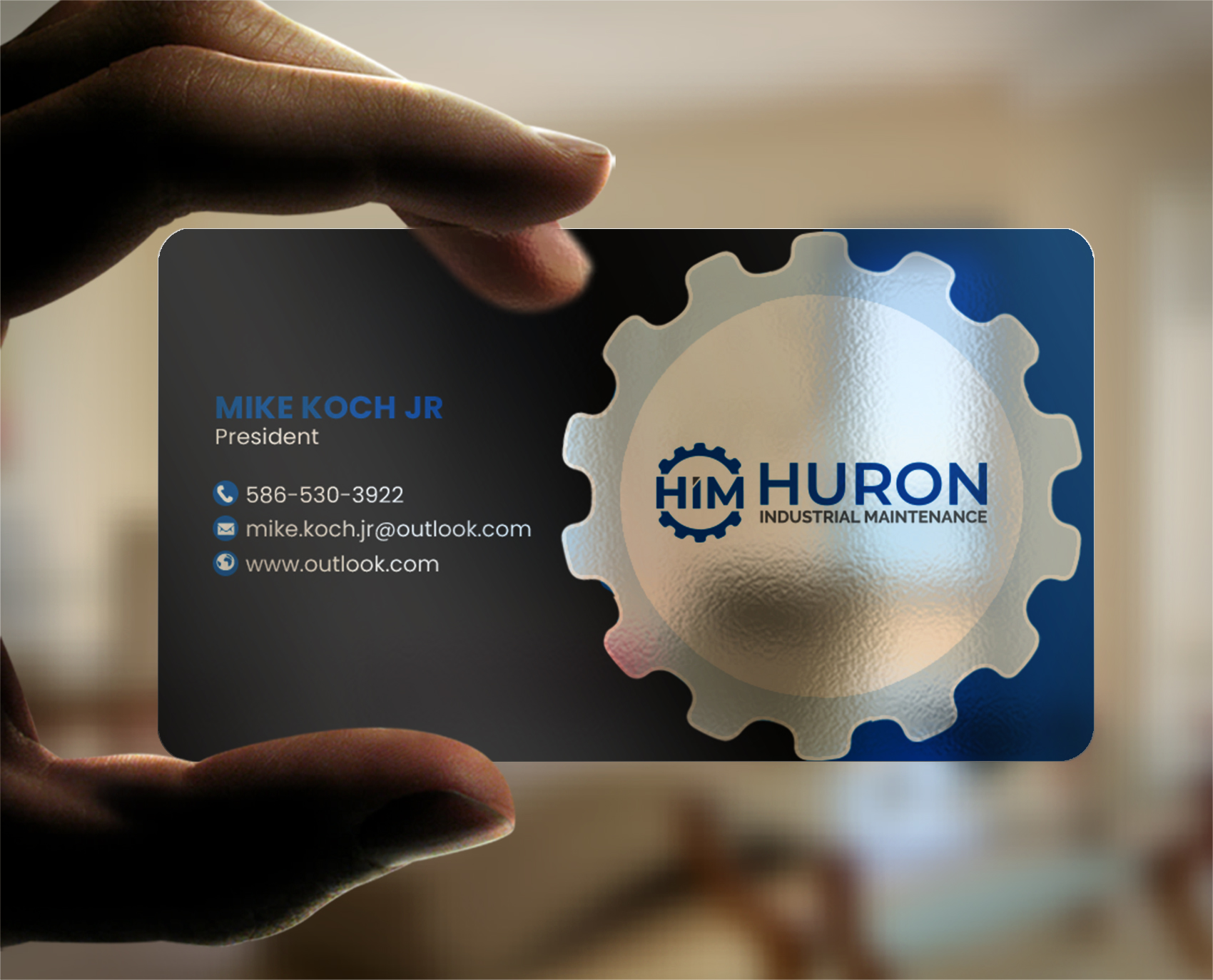 Business Card Design by chandrayaan.creative for Huron Industrial Maintenance  | Design #29177271