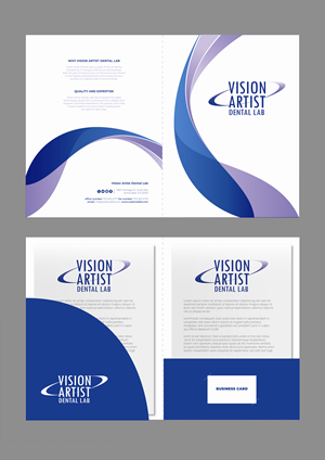 Vision Artist Dental Lab - Presentation Folder Design