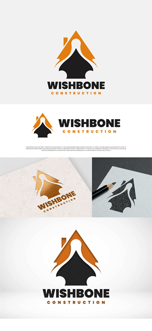 Logo Design by Fezy Design Studio for Wishbone Construction LLC | Design #29279028