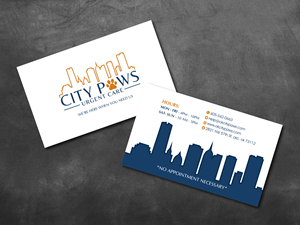 Visitenkarten-Design von artbitin für City Paws Urgent Care  | Design #29317751