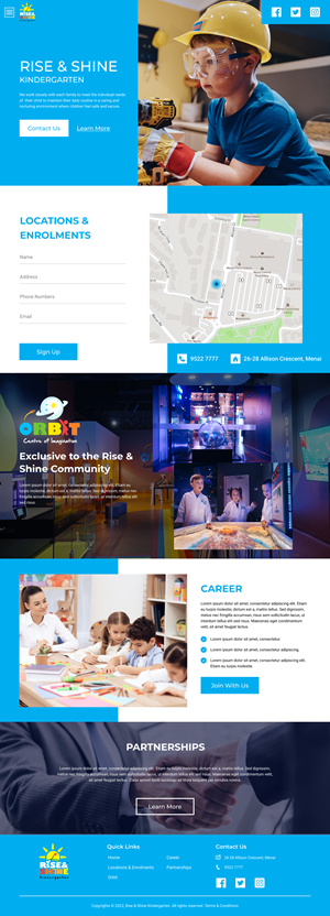 Web Design by taufikskorpio10 for this project | Design #29351731