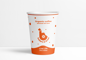 Funky Cup design on our hot disposable  cups