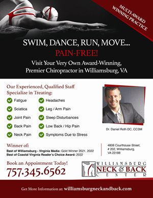 Advertisement Design by G3 Designs for Williamsburg Neck and Back Center | Design #30198505