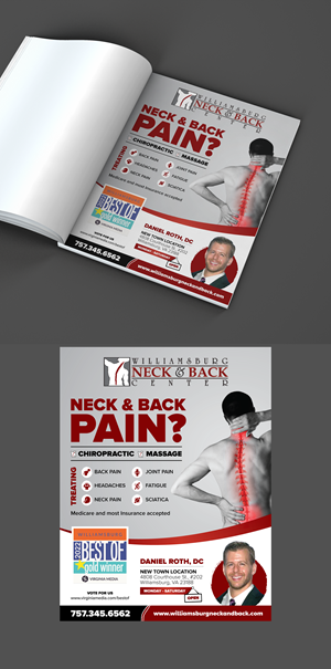 Advertisement Design by vcreatived for Williamsburg Neck and Back Center | Design #30212157